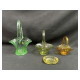 Color Glass Baskets