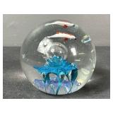 Koi Fish Art Glass Paperweight