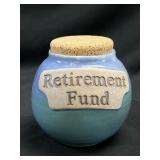 Ceramic retirement fund count jar