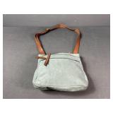 Fossil Leather Blue Green Crossbody Bag