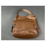 Taho Brown Soft Leather Shoulder Bag