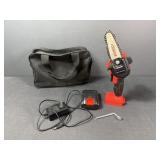 Cordless Mini Chainsaw w/ Battery & Charger
