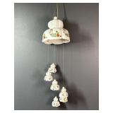 Vintage Porcelain Floral Wind Chime