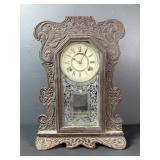 Antique Ornate Mantel Clock w/ Pendulum
