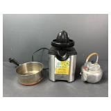 Cuisinart Citrus Juicer, Saucepan & Teapot