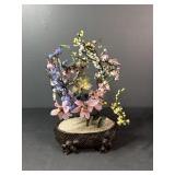 Jade & Hardstone Flowering Tree Arrangement -Small