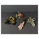 Stone Style Grape Cluster Figurines