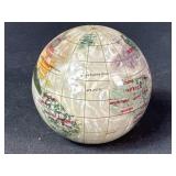 Mother Of Pearl Globe Paperweight