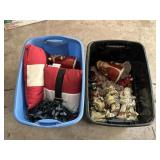 2 Totes of Christmas Decor