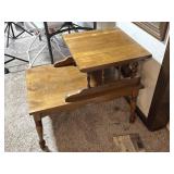 Vintage Mid-Century Two Tier End Table