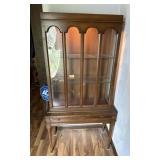 Wood Curio Display Cabinet