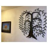 Metal Tree Wall Art & Candle Sconces