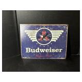 Budweiser Lager Beer Metal Advertising Sign