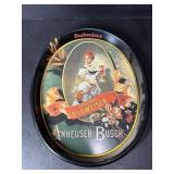 Budweiser German Barmaid Advertising Tray