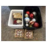 Tote of Christmas decor and more