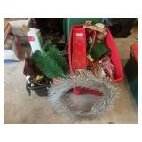 Totes of Christmas decor