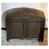 Woven Rattan Storage Chest