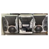 Sharp CD-BA200 3-Disc Stereo System & Speakers
