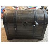 Wood Dome Top Storage Trunk