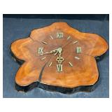 Live Edge Wood Slab Wall Clock