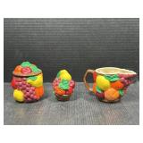 Fruit Design Ceramic Kitchenware Set