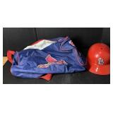 Vintage St. Louis Cardinals Bag & Helmet