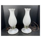 Milk Glass Lamps