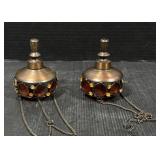 Decorative Jeweled Metal Hanging Candle Holders?