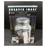Sharper Image Digital Coin Counting Jar