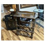Antique Wine Rack, Small Outdoor Table