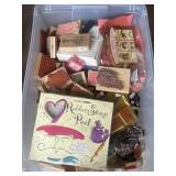 Large Collection of Rubber Stamps & Supplies