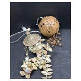 Shell Wind Chime & Coconut Accent Light