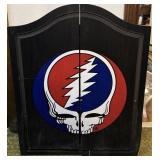 Grateful Dead Steal Your Face Dartboard Cabinet