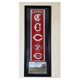 Cincinnati Reds Logo History Framed Wall Art