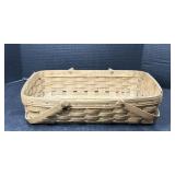 Longaberger Handwoven Basket with Swing Handles