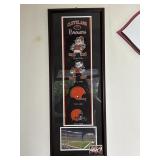 Cleveland Browns Logo History Framed Display