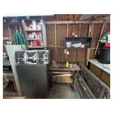 Contents of Garage Wall Cole Steel Cabinet and