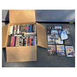 VHS Tapes and DVDs