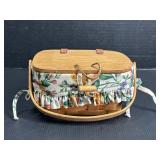 Longaberger basket with lid and basket