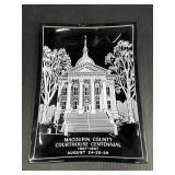 Macoupin County Courthouse Centennial Tray