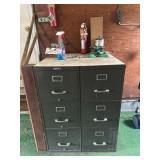 Filing Cabinets and Two Burner Propane Stove