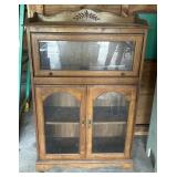 Antique Glass Door Display Cabinet