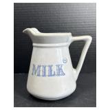 Stoneware Milk Pitcher