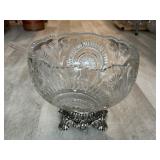 Smith Glass Pinwheel & Stars Punch bowl