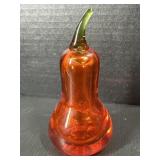 Orange gourd glass piece