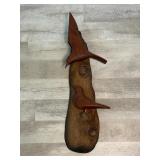 Gert Olsen Abstract Bird Wooden Sculpture