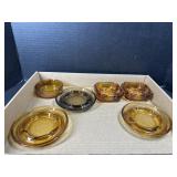 Amber and more glass Ash tray