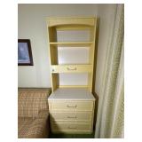Vintage Bamboo Style Shelf with Drawers