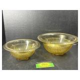 Yellow glass Mixing Bowls