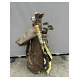 Spalding Golf Clubs and Bag
